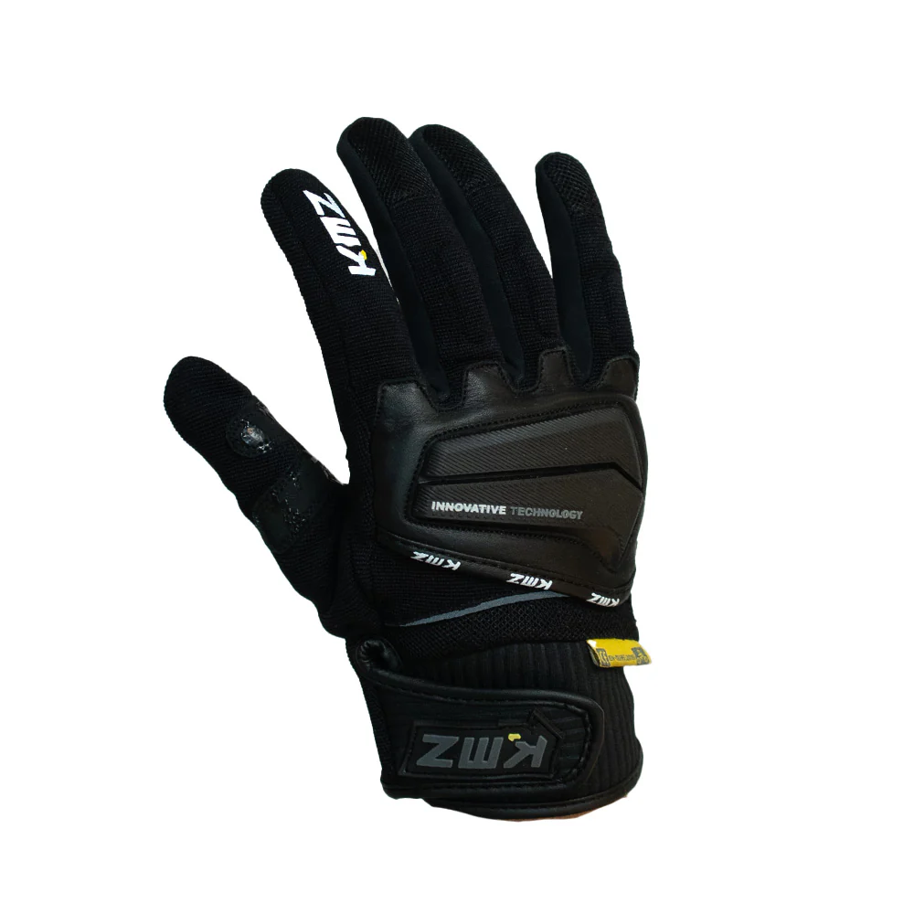 Guantes Moto Calle Citycore Apex Negro Verde KMZ - Image 5