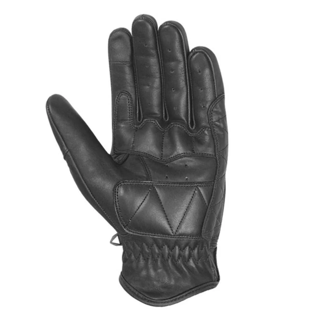 Guantes Moto Calle Retro Negro KMZ - Image 2