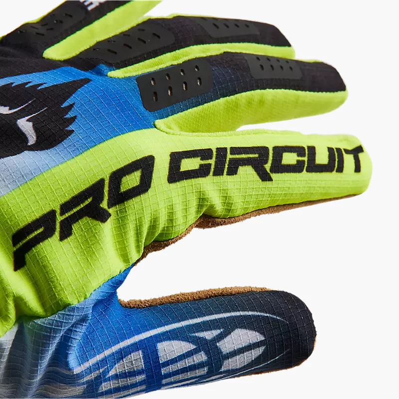 Guantes Moto Flexair Pro Circuit Foyl Negro/Blanco Fox - Image 4