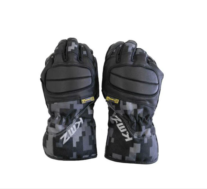 Guantes Moto Iran Negro/Gris Camo KMZ