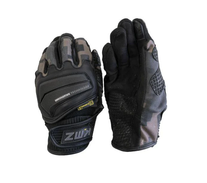 Guantes Moto Iraq Negro/Camo KMZ - Image 2