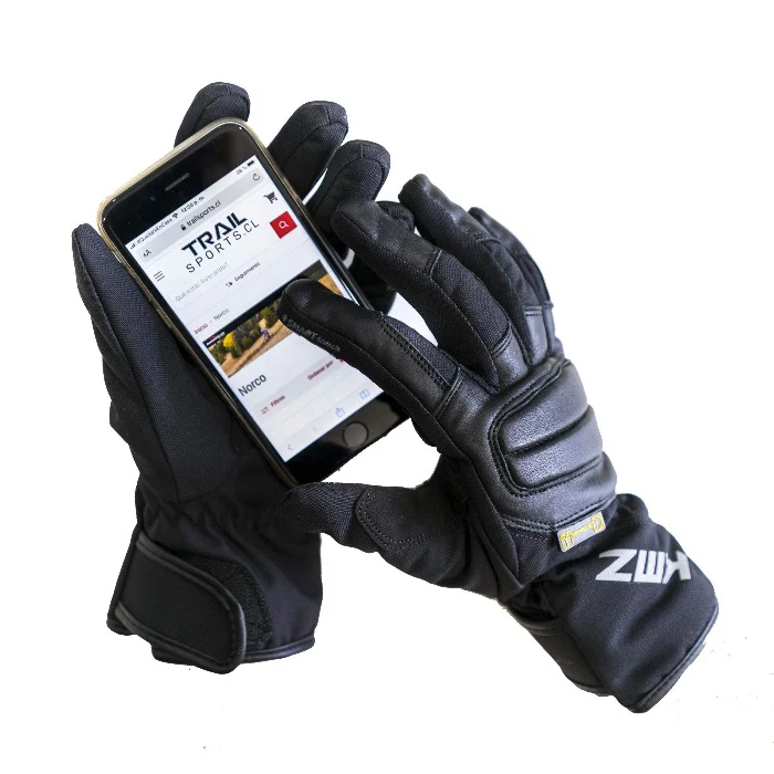 Guantes Moto Mujer Quena II Negro KMZ - Image 3