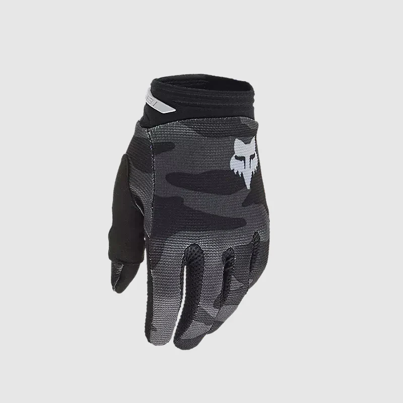 Guantes Moto Niño 180 Bnkr Camo Negro Fox