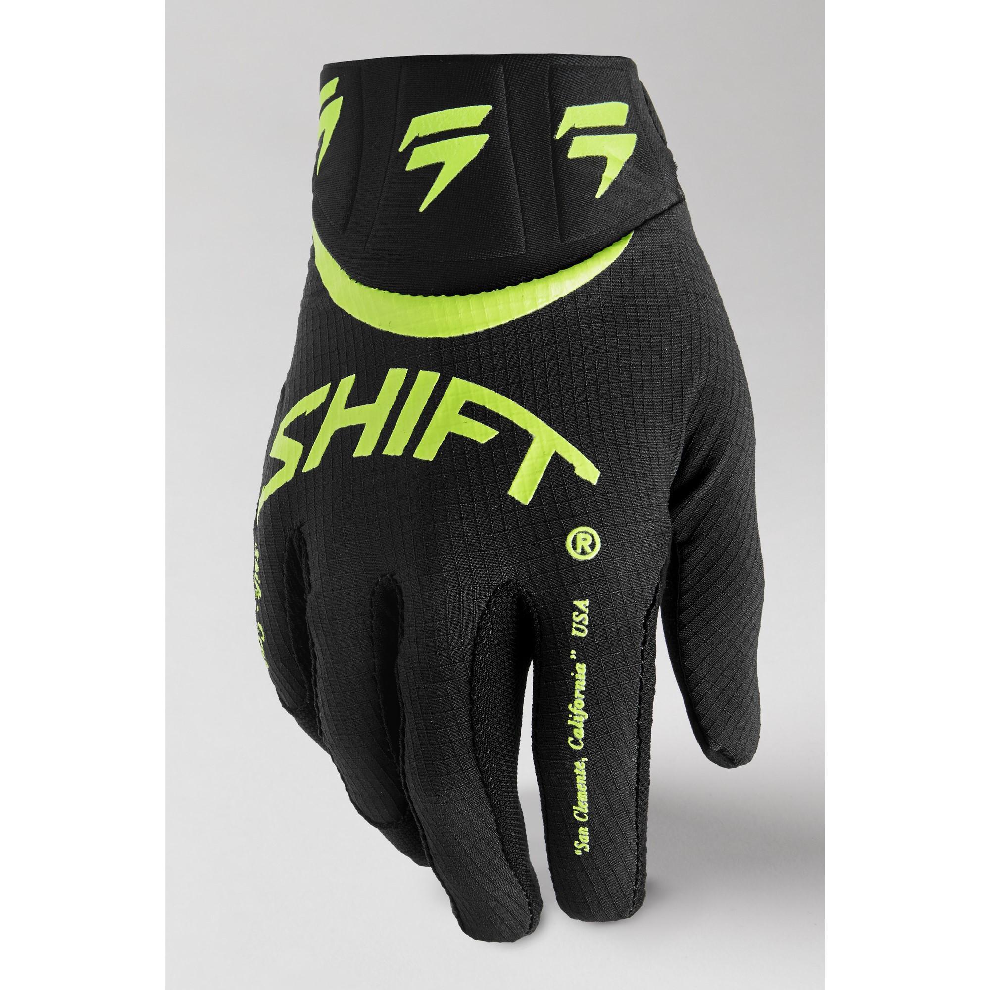 Guantes Moto Niño Whit3 Label Bliss Amarillo Fluor Shift