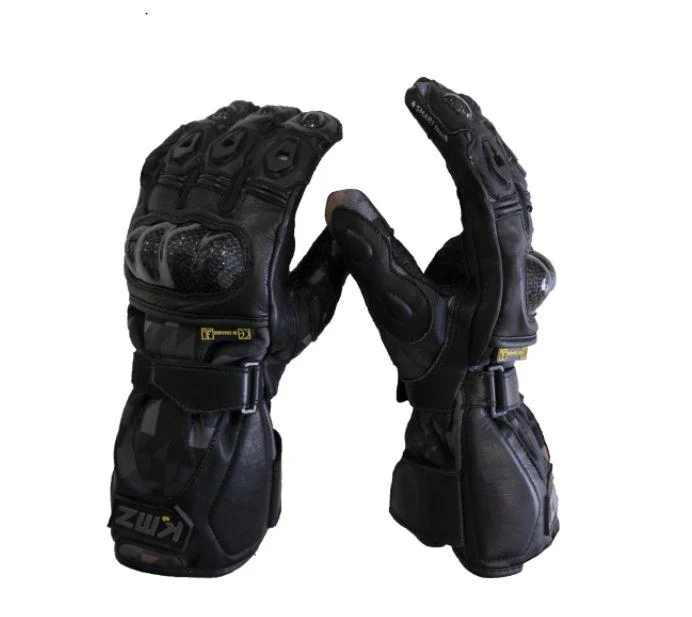 Guantes Moto Oman Negro/Gris Camo KMZ