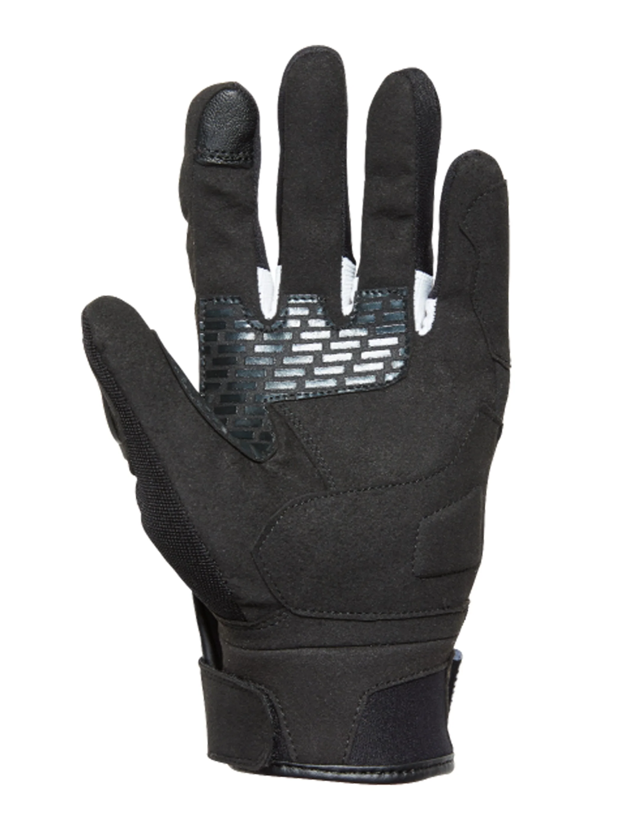 Guantes para moto GMS Tiger negro blanco - Image 2