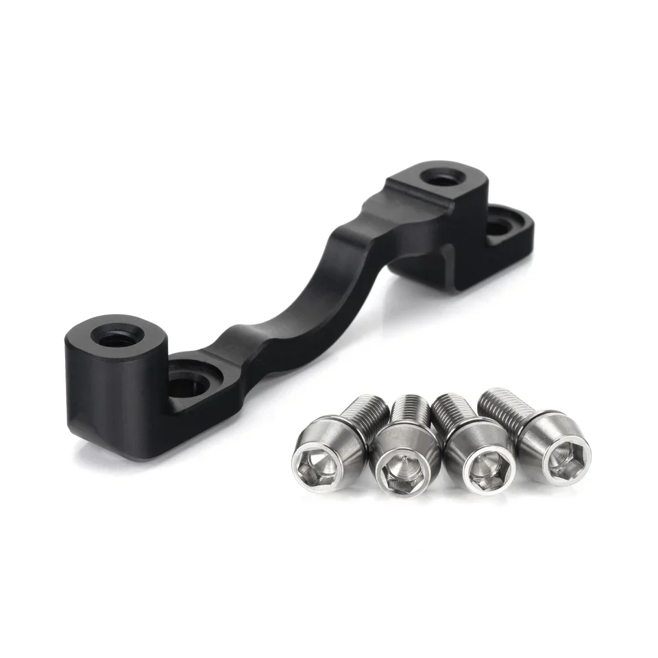 HEL Advocate +43mm Post Mount Caliper Adapter & Titanium Bolt Kit - Stealth Black