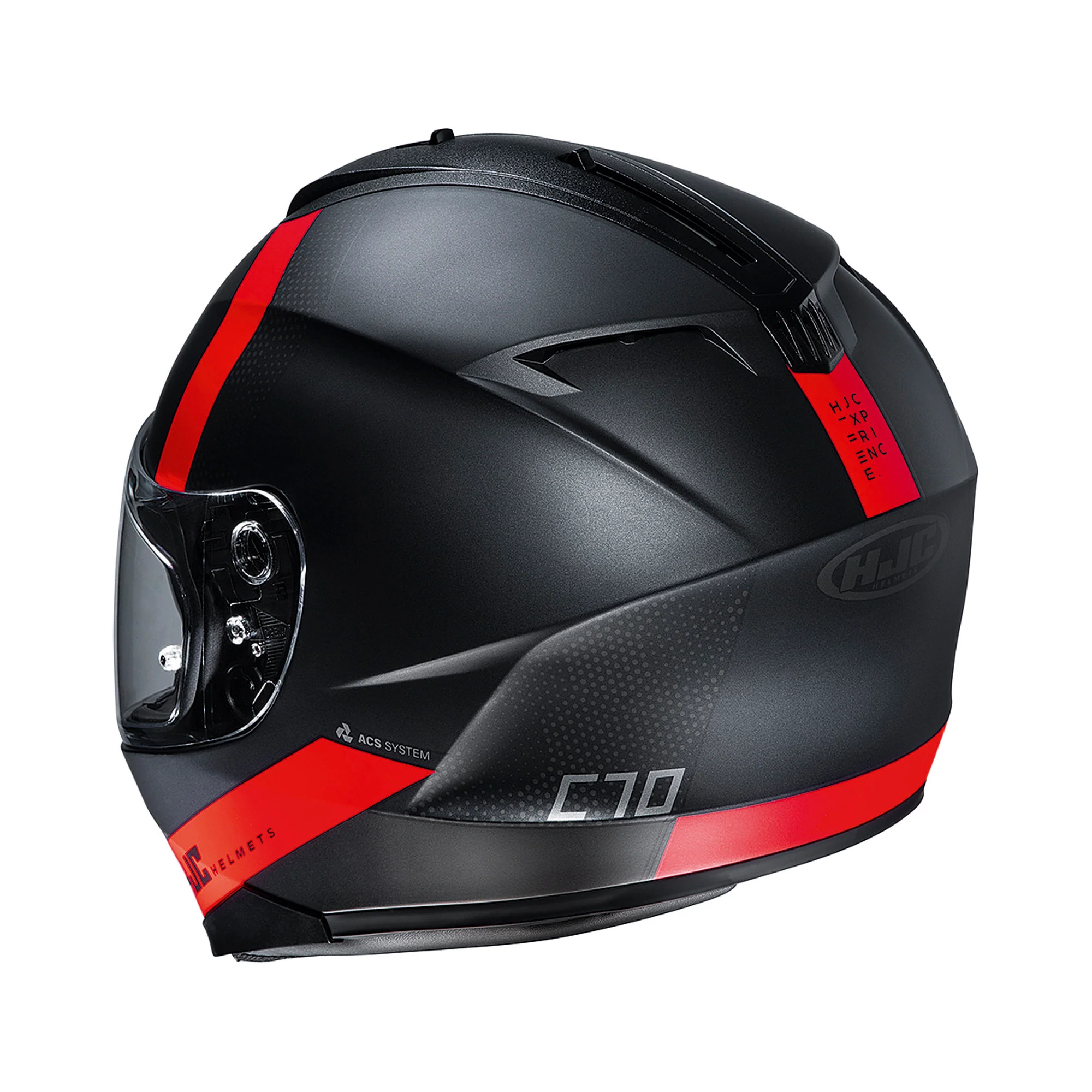 HJC Casco C70 Eura MC1SF Negro/Rojo - Image 2