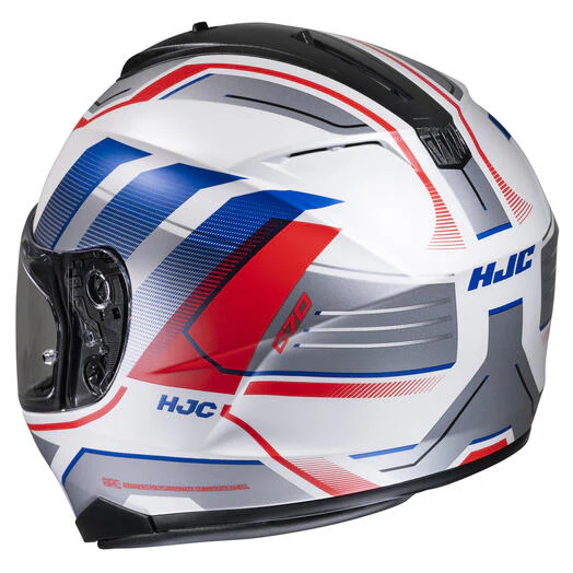 HJC Casco C70 Nian MC21SF Blanco/Azul/Rojo - Image 2