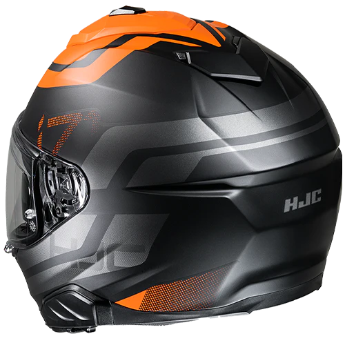 HJC Casco i71 Enta MC7SF Negro/Naranjo - Image 3