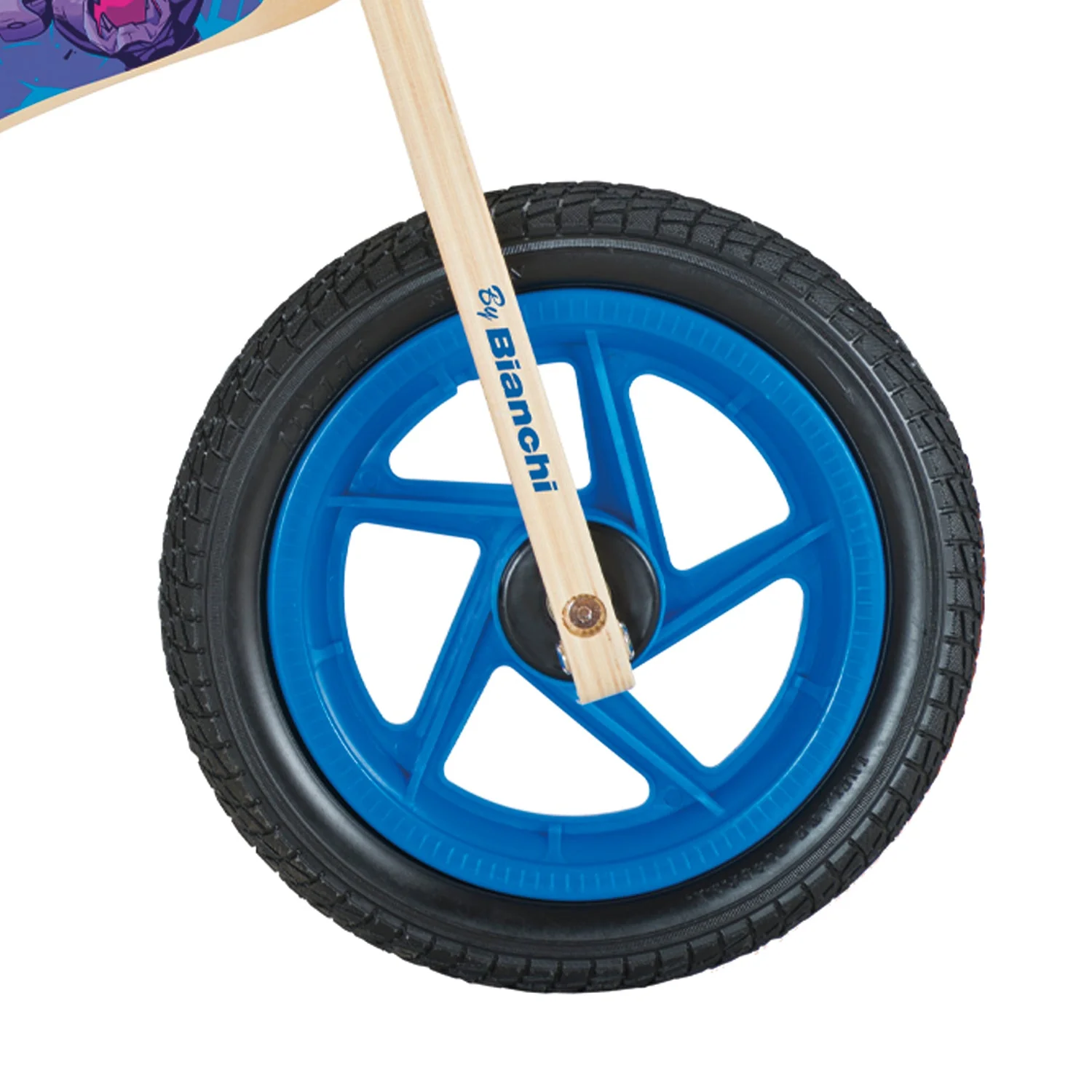 Hotwheels Bicicleta Madera Azul - Image 3
