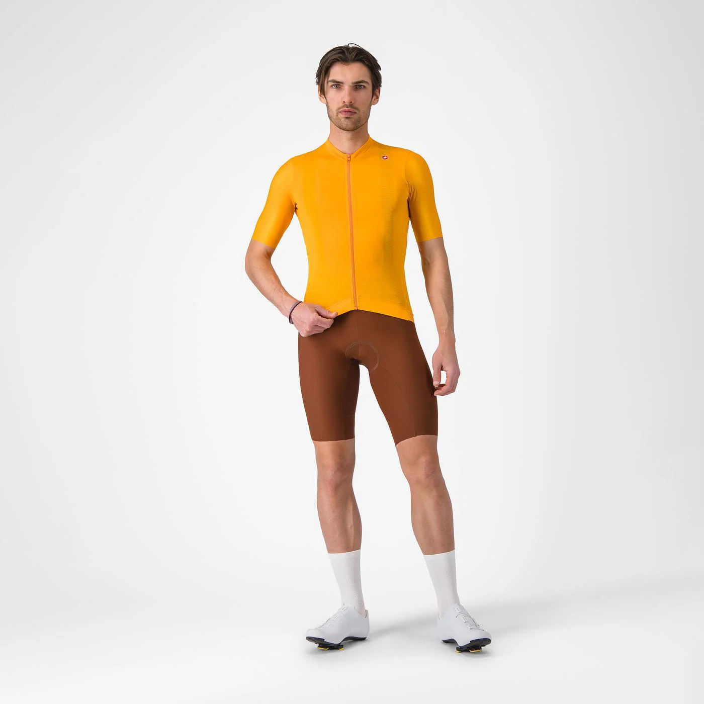 Jersey Castelli Espresso Vivid Orange - Image 6