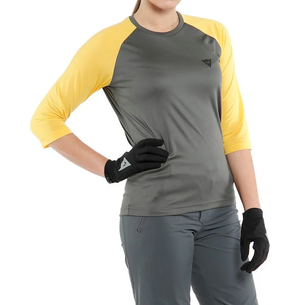 Jersey Dainese Hg Bondy 3/4 Wmn  Dark-Gray/Yellow - Image 4