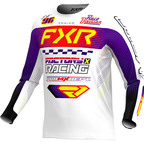 Jersey Fxr Podium Gladiator 26 White/Purple/Red