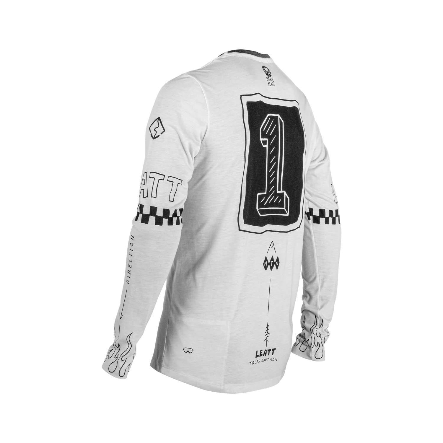 Jersey Leatt MTB Manga Larga Gravity 3.0 Crema - Image 2