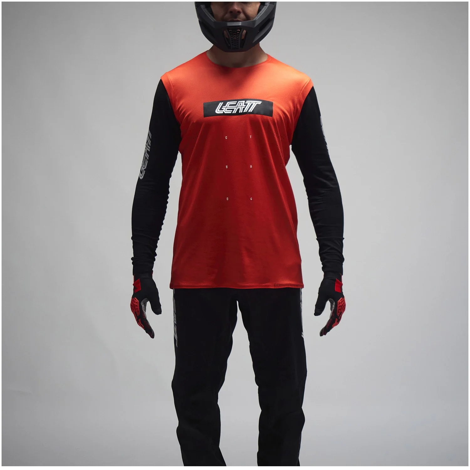 Jersey Leatt MTB Manga Larga Gravity 8.0 Rojo Racing - Image 4