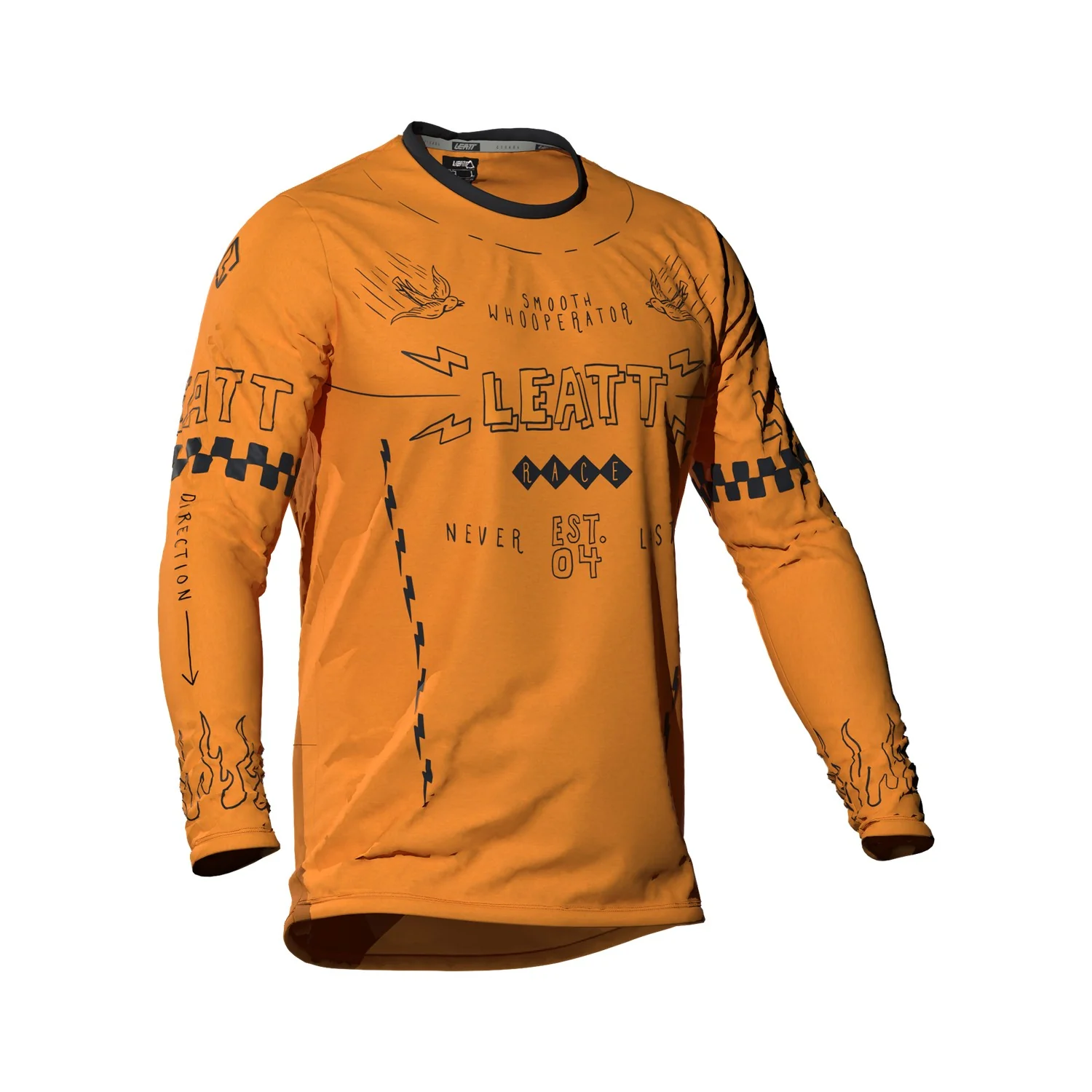 Jersey Leatt MTB Manga Larga Infantil JR Gravity 3.0 Amarillo Lager - Image 4