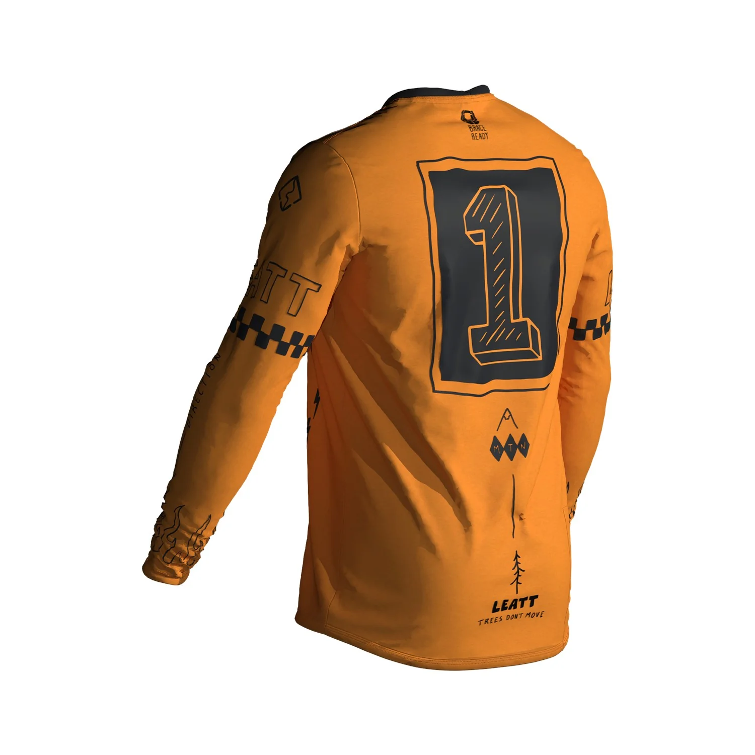 Jersey Leatt MTB Manga Larga Infantil JR Gravity 3.0 Amarillo Lager - Image 5