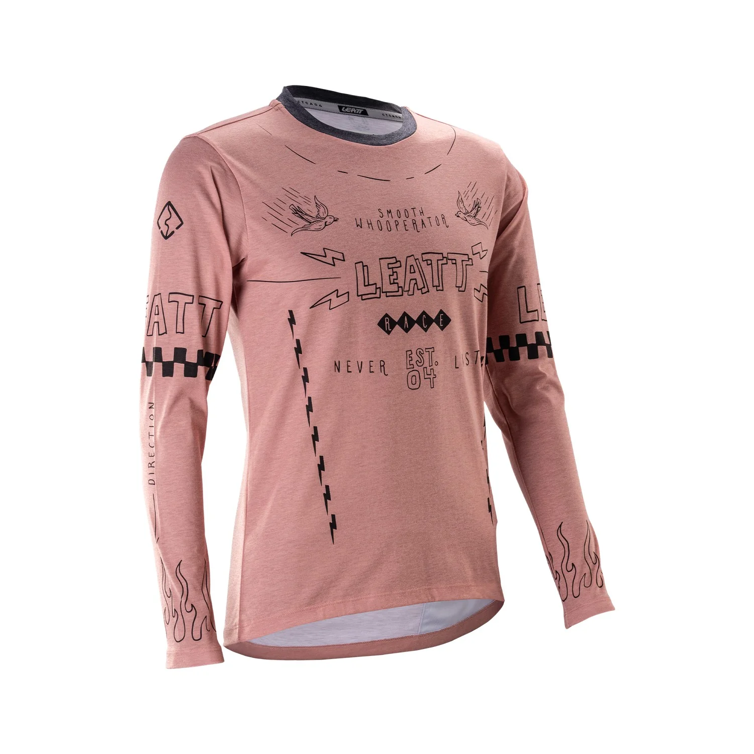 Jersey Leatt MTB Manga Larga Mujer Gravity 3.0 Polvo Rosa - Image 6