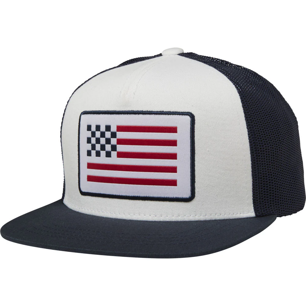 Jockey Niño Snapback Patriot Blanco Fox Racing