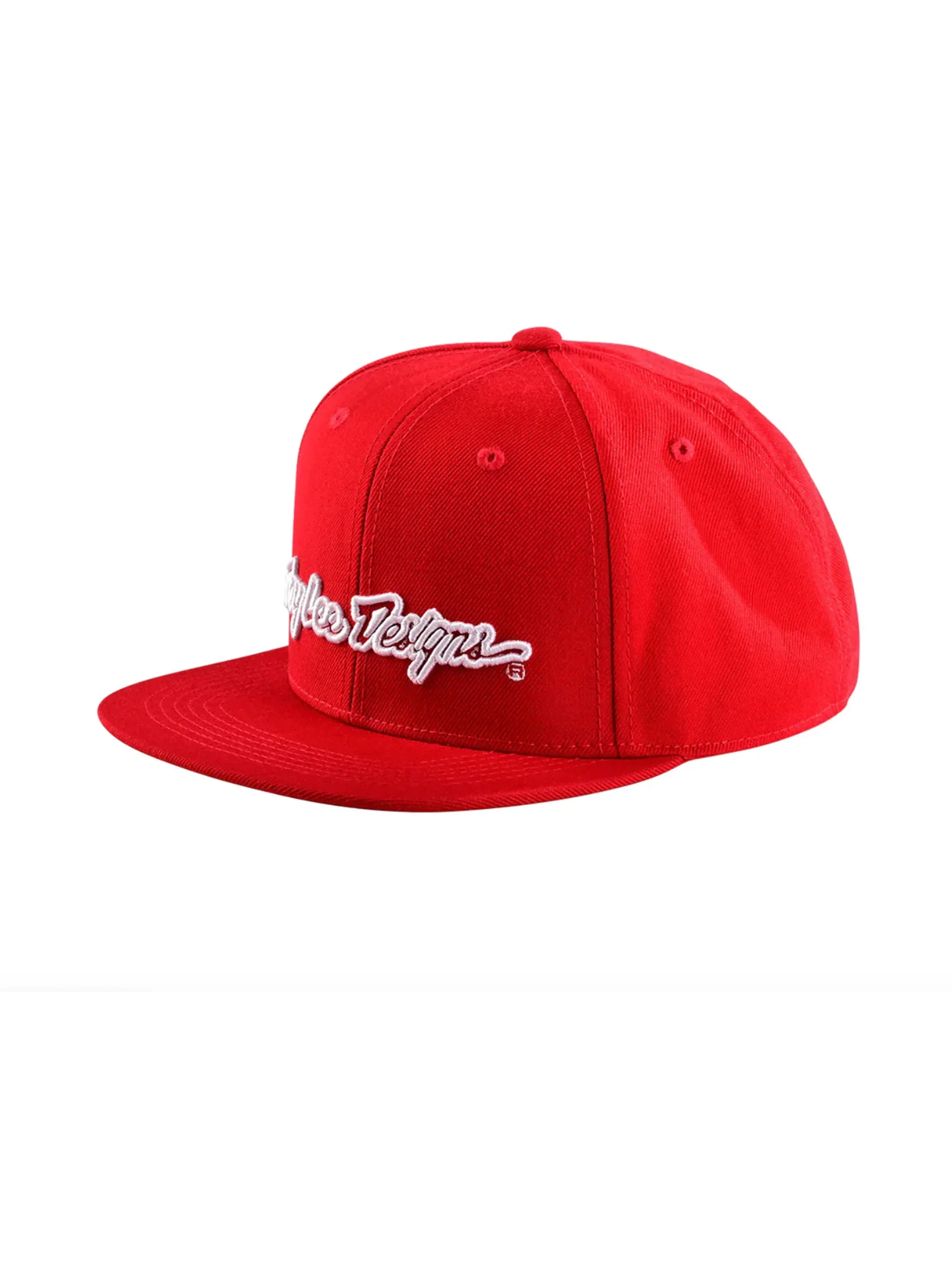 Troy Lee Designs Jockey Snapback Signature Rojo / Blanco