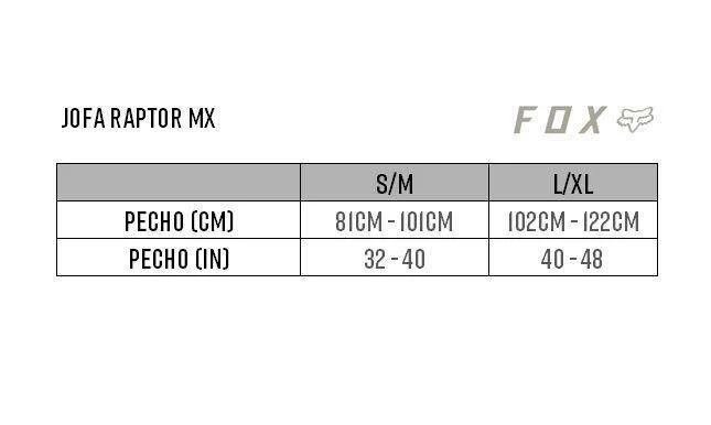 Jofa Moto Raptor Vest Negro Blanco Fox Racing - Image 2