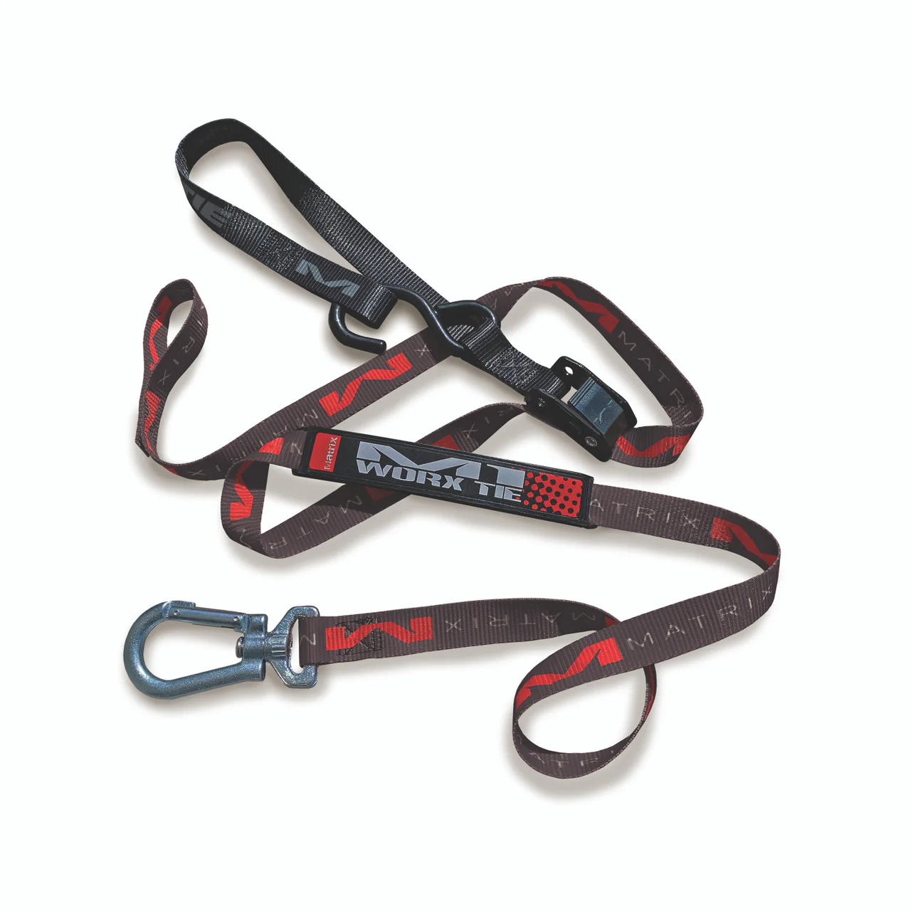 Juego de Amarras Tie-Down Matrix M1 Worx  1" Negro