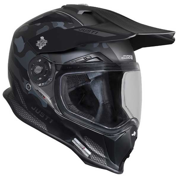 Just1 Casco Moto J14-F Elite Camo Titanio - Image 2