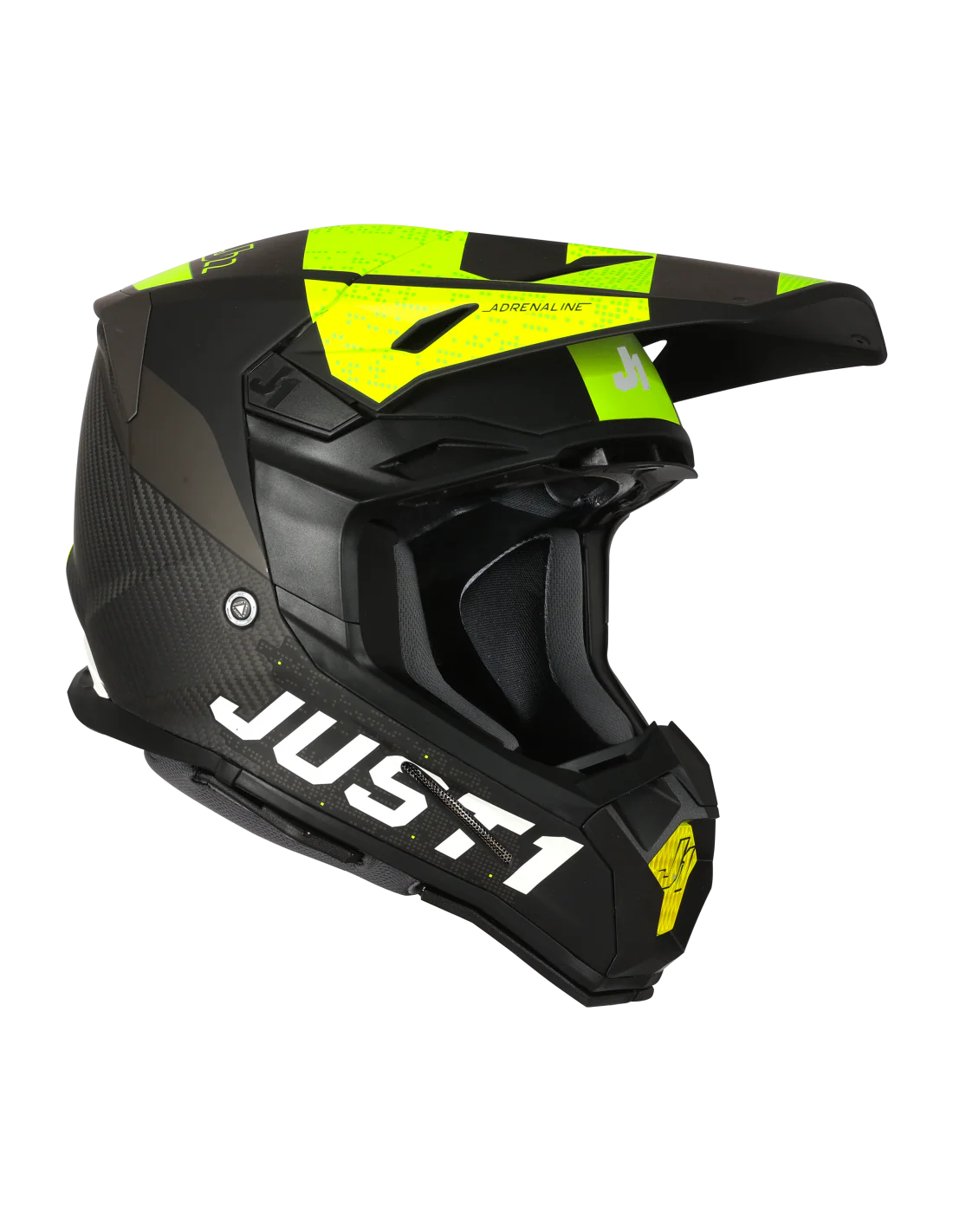 Just1 Casco Moto J22 Adrenaline Fluo Yellow Carbon - Image 2