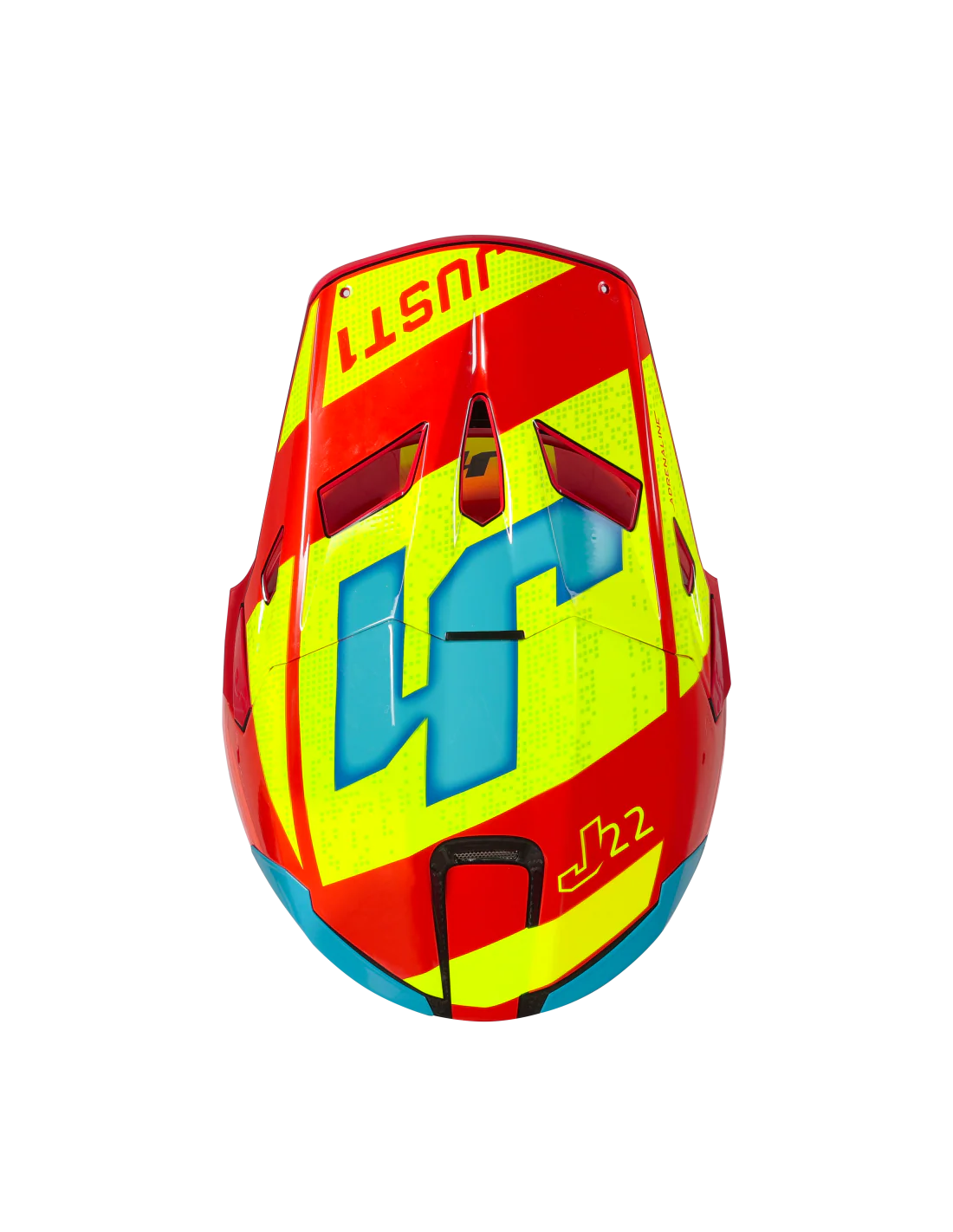 Just1 Casco Moto J22 Adrenaline Red Blue Yellow Carbon - Image 4