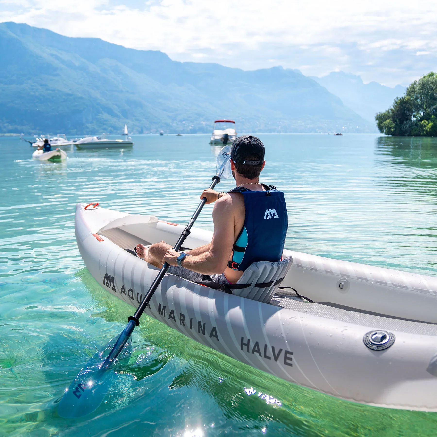 Kayak Ultraliviano Aqua Marina Halve Single / Doble Blanco - Image 2