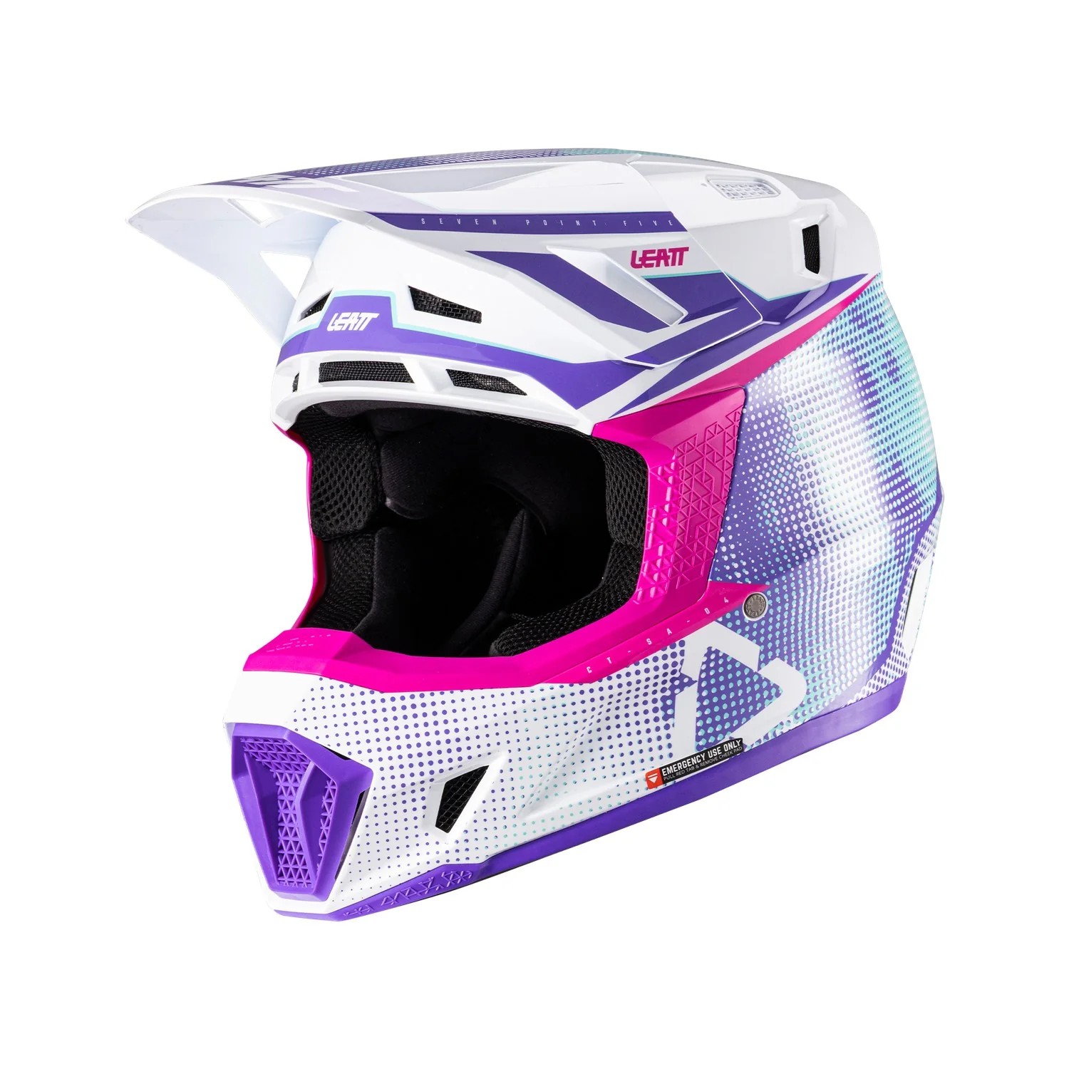 Kit Leatt Casco Moto 7.5 Antiparra 4.5 Morado - Image 2