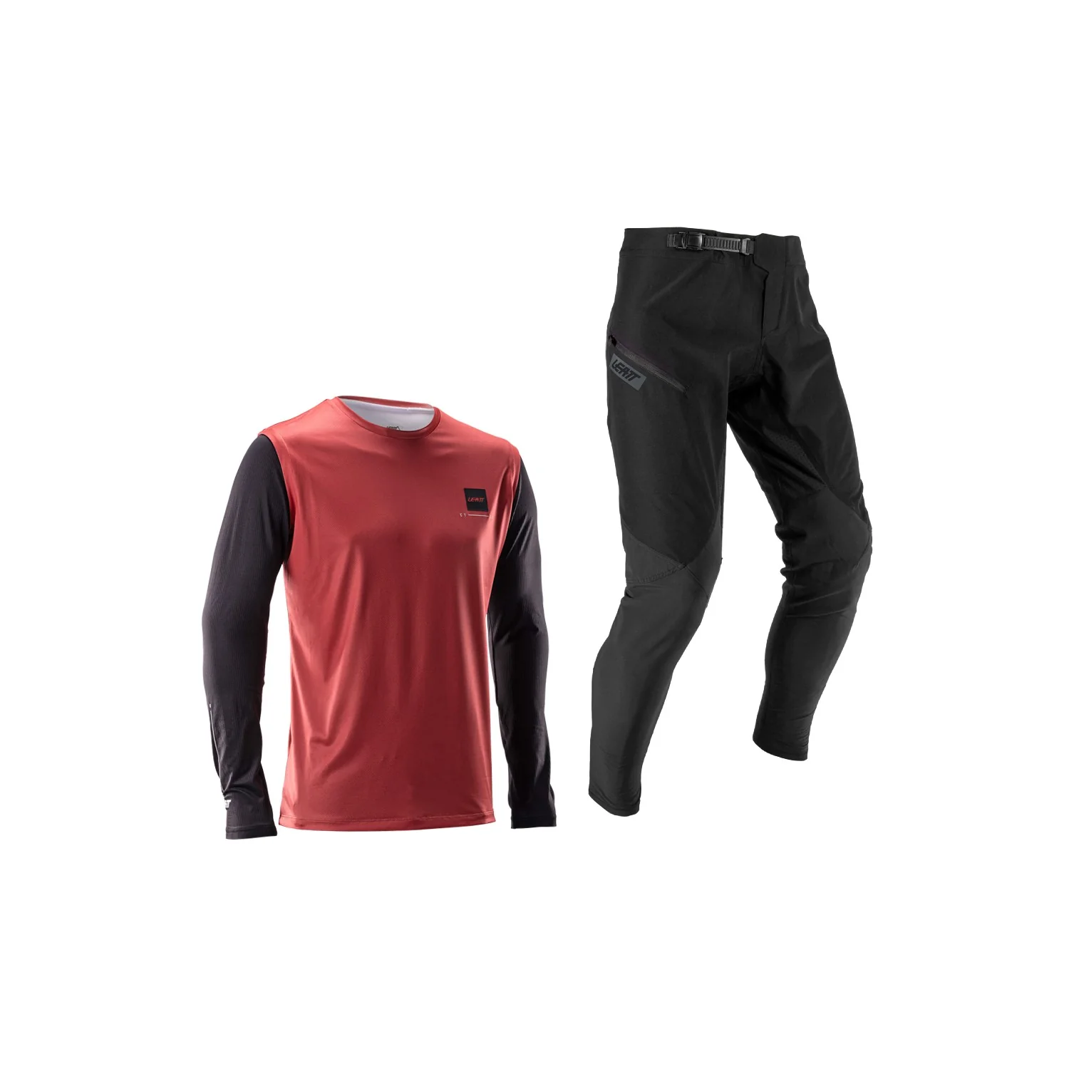 Kit Leatt MTB Ride Gravity 1.0 Infantil JR Mini Polvo Rojo - Image 4