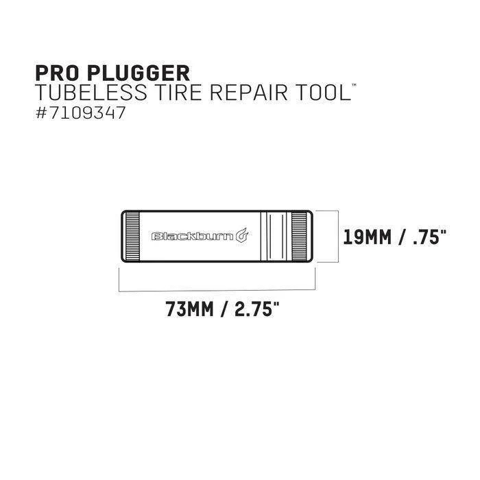 Kit Reparación Tubular Pro Plugger Negro/Dorado Blackburn - Image 4
