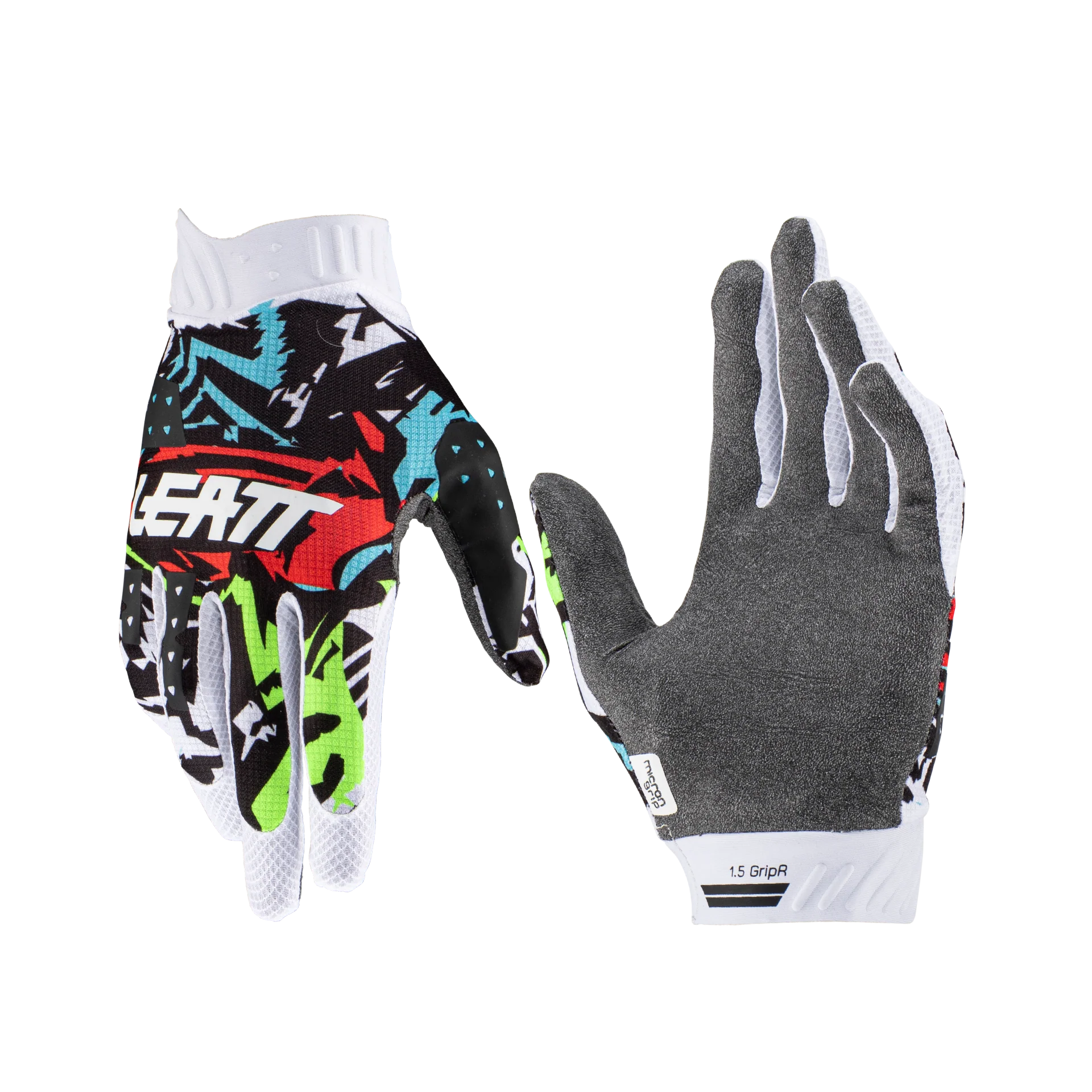 Leatt Guante de Moto 1.5 GripR Zebra