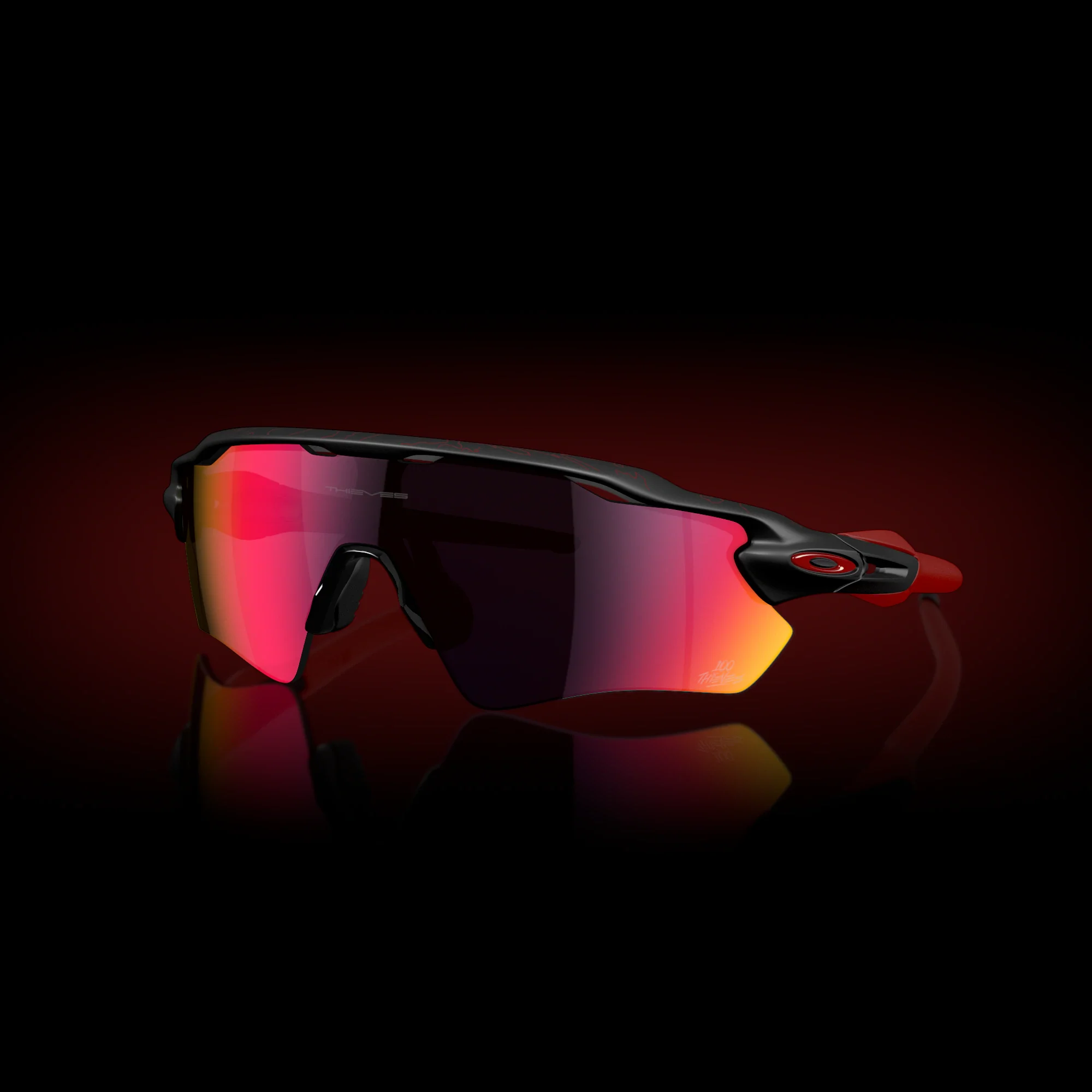 Lentes Oakley Radar EV Path 100 Thieves Collection Prizm Road Lenses 100T Matte Black Frame