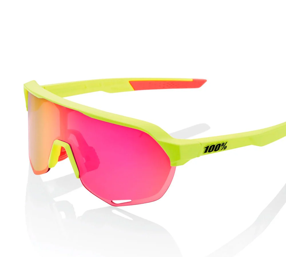 Lentes S2 Matte Washed Out Neon Yellow / Purple Lens | 100 Percent