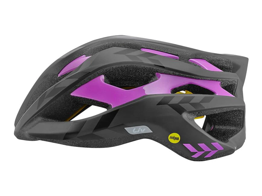 Liv Casco Mips Matte Black/Gloss Purple Cpsc/Ce