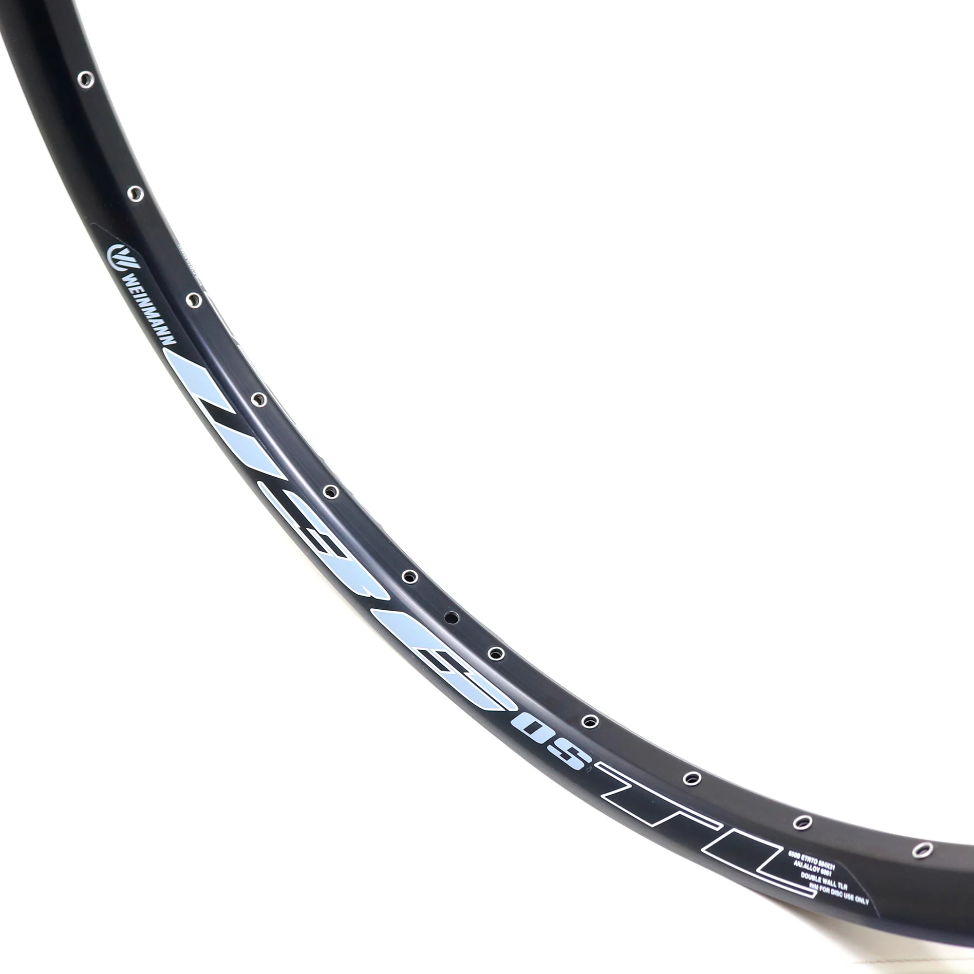 Llanta Weinmann Asimétrica 27.5 U36 TL Ojetillos Negro 32H F/V - Image 3