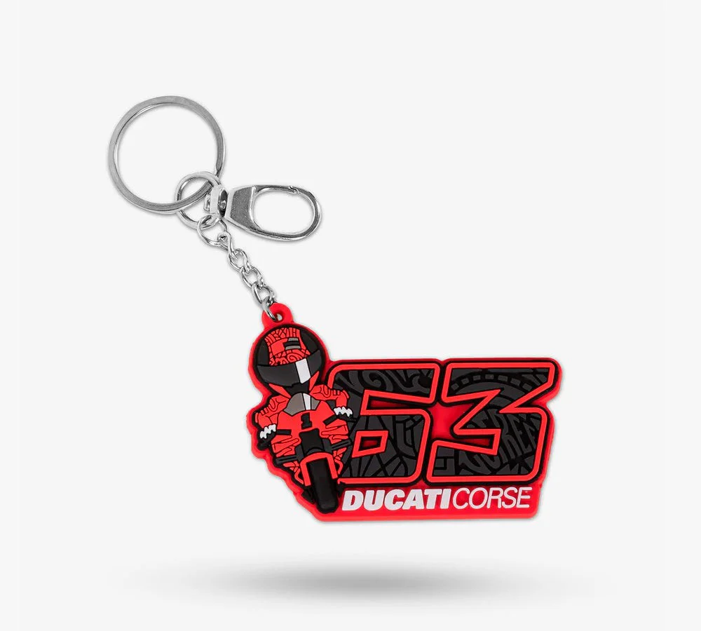 Llavero "63" Pecco Bagnaia Ducati Corse | VR46