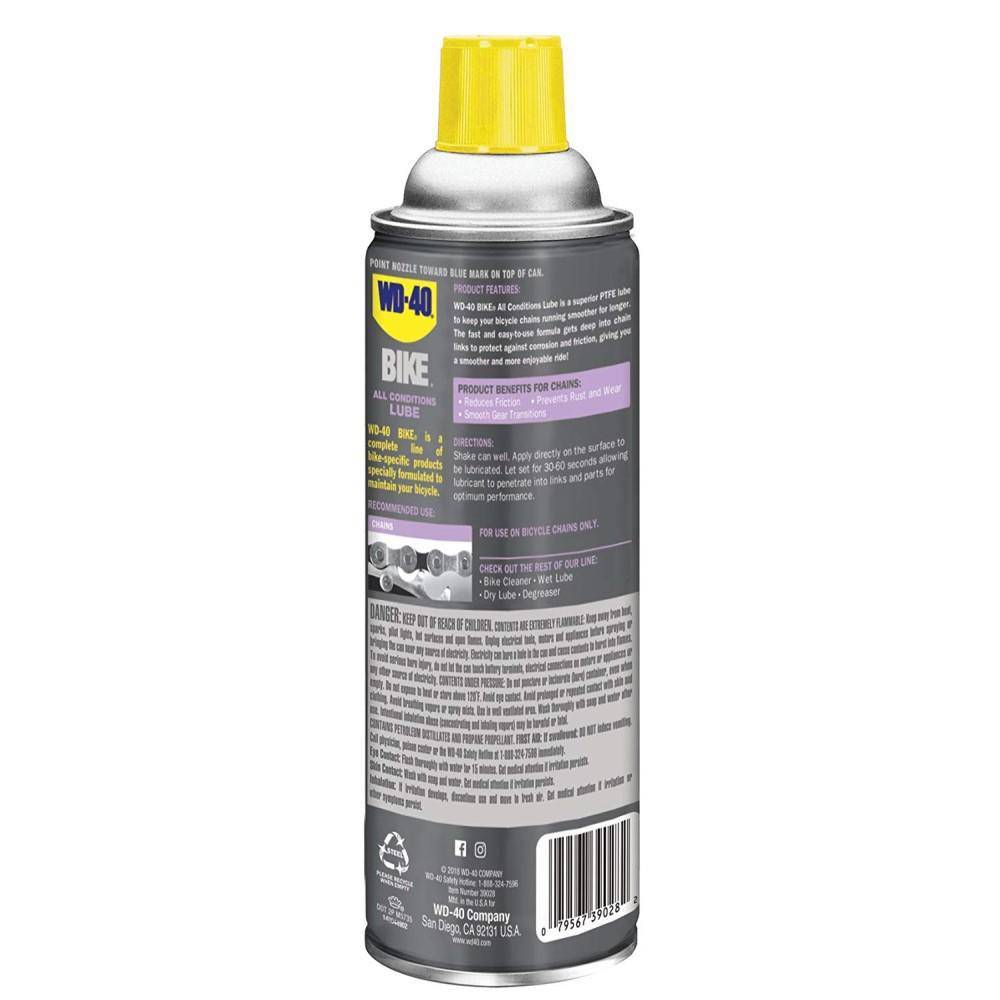 Lubricante Cadena Bicicleta Aerosol All Conditions WD-40 - Image 2