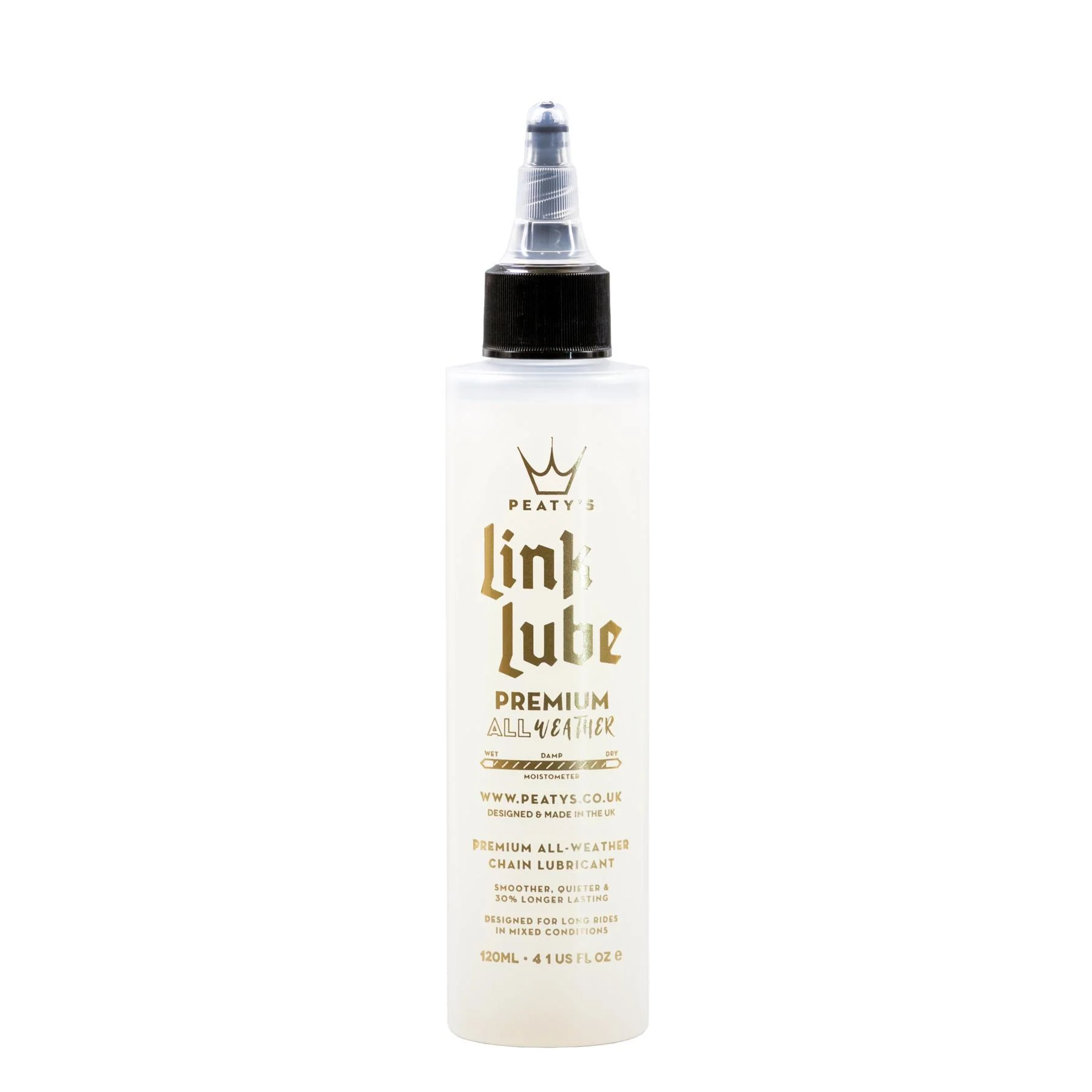Lubricante Cadena Bicicleta All Weather Premium 120 ml Blanco Peaty´s