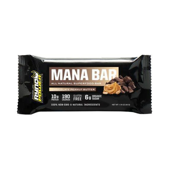 Mana Bar: Chocolate Peanut Butter Superfoods Bar Ryno Power