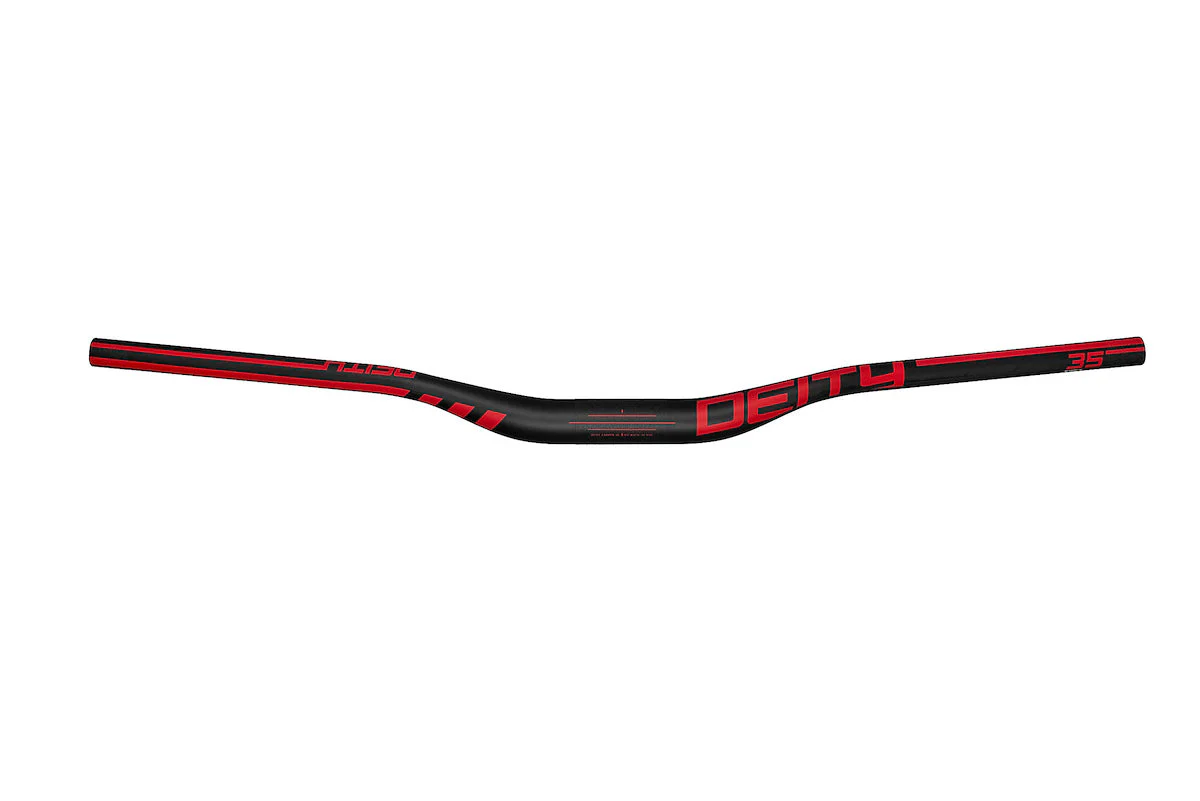 Manubrio Deity Speedway Carbon 35X30Mm Red