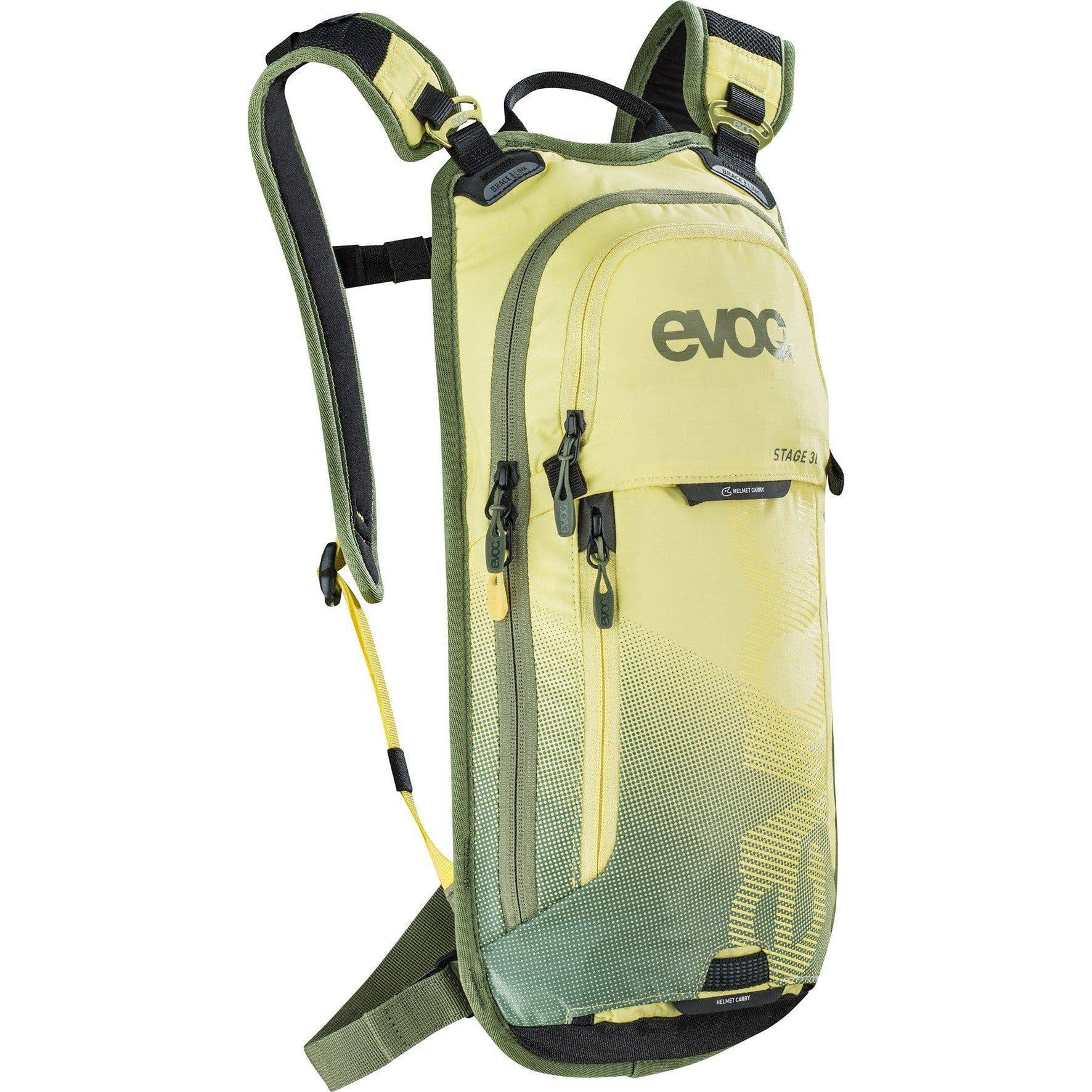 Mochila Bicicleta Stage 3L Yellow-Light Olive Evoc