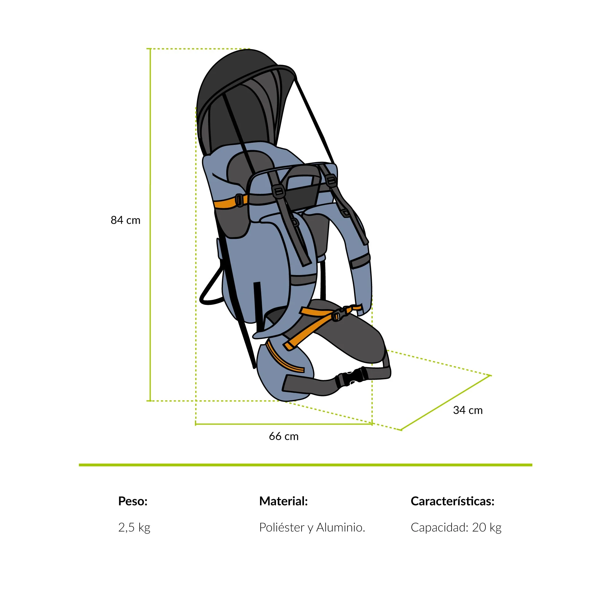 Mochila portabebé Leonera - Image 3