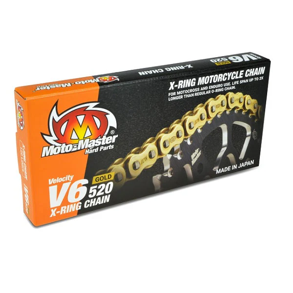 Moto-Master Cadena V6-520G (120 enlaces, con prensa)
