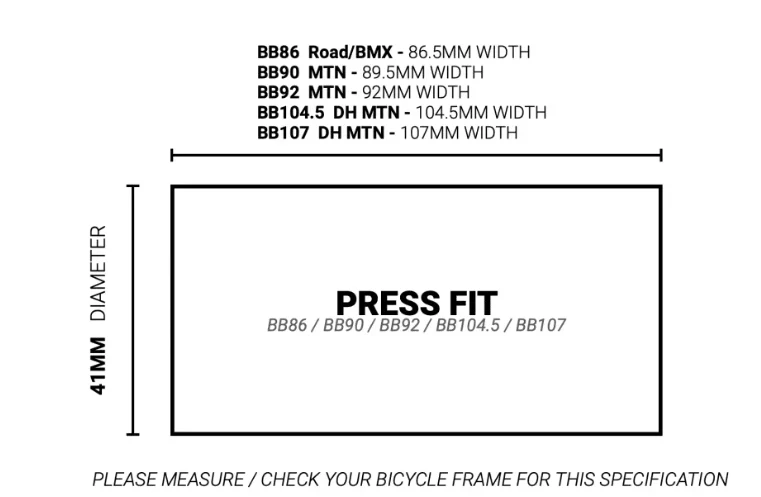 Motor Pressfit 41Mm (Caja Bb86/90/92/Dh 104.5/Dh 107) Para Bielas Eje M30 (30/28Mm) - Image 3