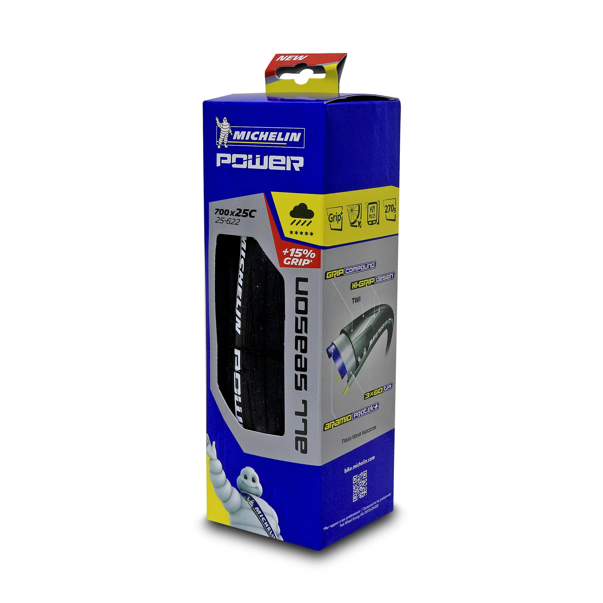 Neumatico 700x25c Power All Se End Black Michelin