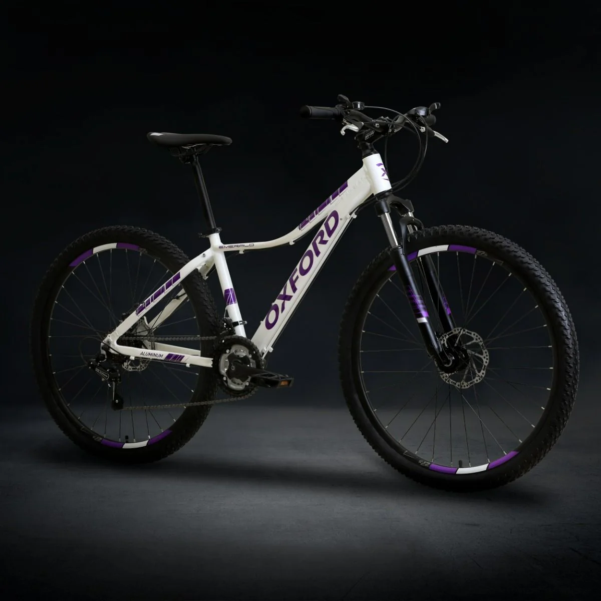 Oxford Bicicleta Aro 27.5 Emerald Mujer Blanco/Morado - Image 2